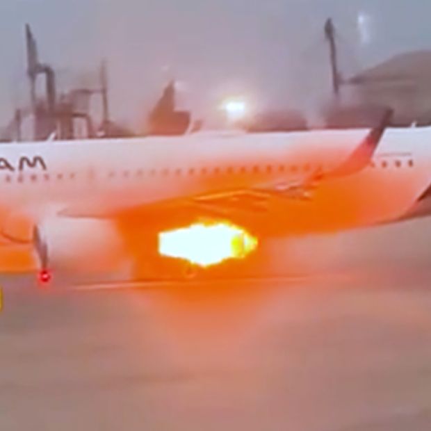 Se Incendia ala de Avión de LATAM Antes de Despegar en el Aeropuerto de Lima